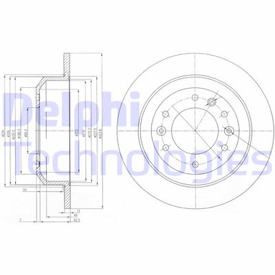 Bromsskiva DELPHI BG4138