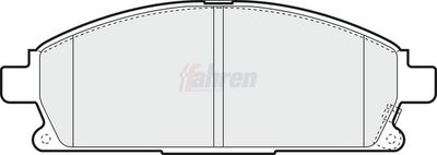 Fahren Brake Pad Set, disc brake FBP3186