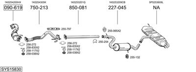 SISTEM DE ESAPAMENT BOSAL SYS15830