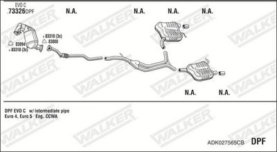SISTEM DE ESAPAMENT WALKER ADK027565CB