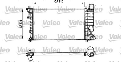 VALEO 731010 Радиатор охлаждения двигателя  для PEUGEOT 306 (Пежо 306)