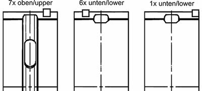 Krukaslagers (STD, hoofdlagers set)