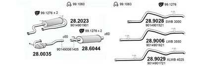 Układ wydechowy ASSO ART2900