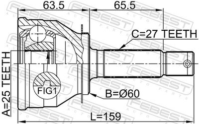 Joint Kit, drive shaft 1210-011