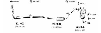 Układ wydechowy ASSO ART1336