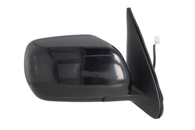 Zijspiegel Rechts (elektrisch, in reliëf, under-coated) past: SUZUKI GRAND VITARA II, XL7 04.05-12.09
