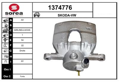 BREMSSATTEL SNRA 1374776