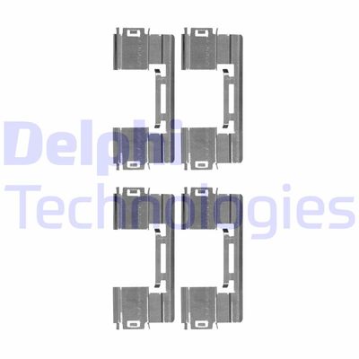 Комплектующие, колодки дискового тормоза DELPHI LX0551 для OPEL MOKKA