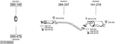 Изпускателна система BOSAL SYS16809