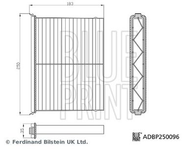 FILTRU AER HABITACLU BLUE PRINT ADBP250096 2