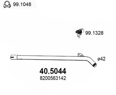 Rura wydechowa ASSO 40.5044