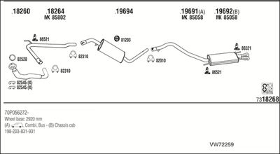 SISTEM DE ESAPAMENT WALKER VW72259