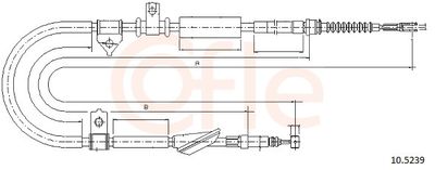 CABLU FRANA DE PARCARE