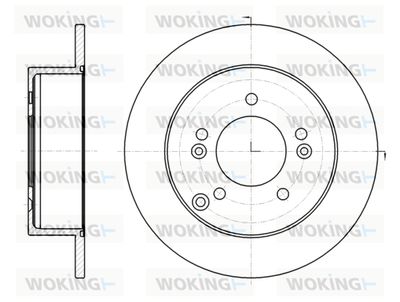 WOKING D61293.00 Тормозные диски  для KIA CARENS III вэн (UN) 2.0 CVVT