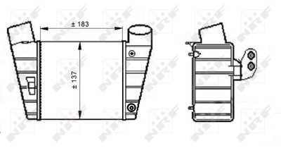 Интеркулер WILMINK GROUP WG1724036 для AUDI A3