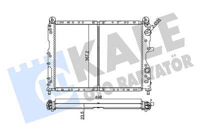 Радиатор, охлаждение двигателя KALE OTO RADYATÖR 101798 для FIAT MERENGO
