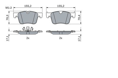 Brake Pad Set, disc brake 0 986 424 860