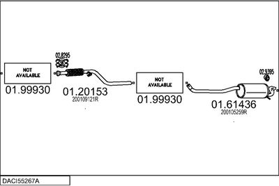 SISTEM DE ESAPAMENT MTS DACI55267A127127