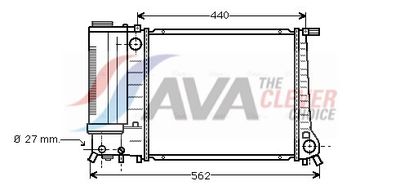 радиатор, охлаждане на двигателя AVA Clever Choice BW2081