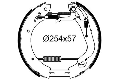 Комплект тормозных колодок VALEO 554917 для FORD GRANADA