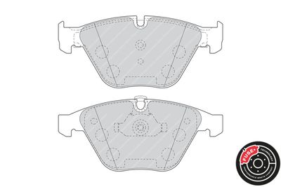 Brake Pad Set, disc brake FDB4191