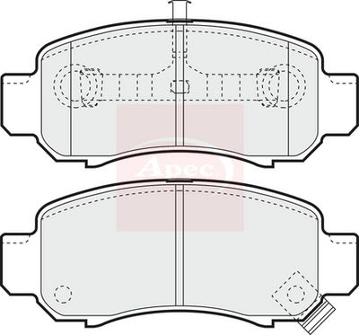 APEC Brake Pad Set, disc brake PAD1280
