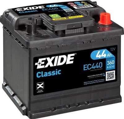 Стартерная аккумуляторная батарея EXIDE EC440 для BMW 1500-2000