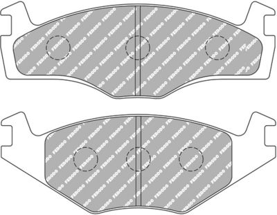 Sada brzdových destiček, kotoučová brzda FERODO RACING FDS1072