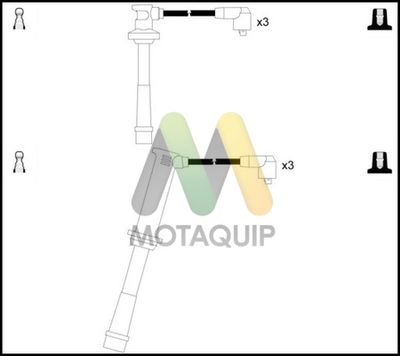 Комплект проводов зажигания MOTAQUIP LDRL1251 для MAZDA MX-3
