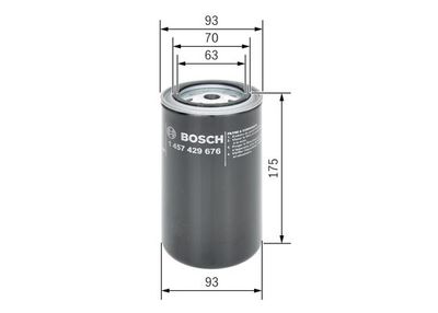 Bränslefilter BOSCH 1 457 429 676