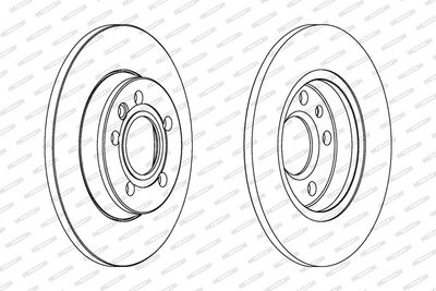 BREMSSCHEIBE FERODO DDF1012C 1