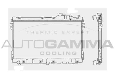Радиатор, охлаждение двигателя AUTOGAMMA 101998 для MAZDA MX-5
