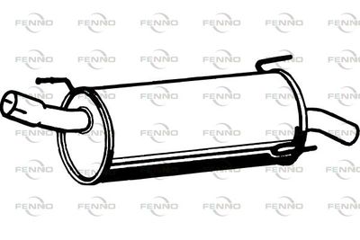 FENNO P4595 Глушитель выхлопных газов  для OPEL MERIVA A вэн (X03) 1.6 16V (E75)