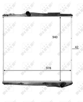 Radiator, engine cooling 50270