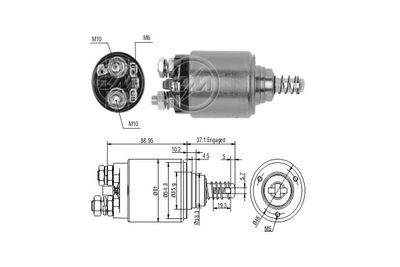 Тяговое реле, стартер ERA ZM644