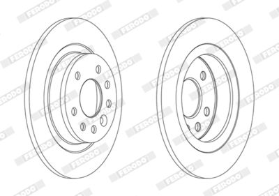 BREMSSCHEIBE FERODO DDF1877C 2
