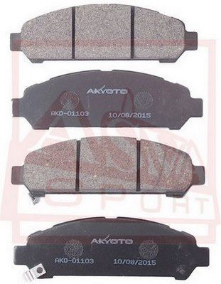 Комплект тормозных колодок, дисковый тормоз ASVA AKD-01103 для TOYOTA VENZA