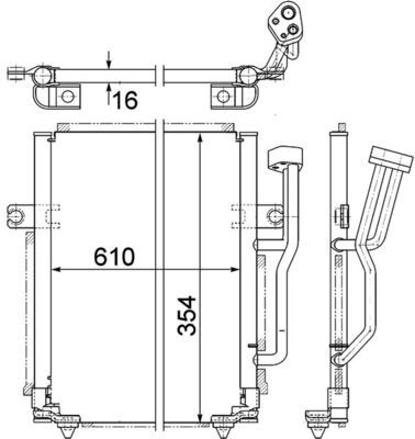 CONDENSATOR CLIMATIZARE MAHLE AC192000P 1