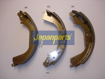 JAPANPARTS Stabdžių trinkelių komplektas