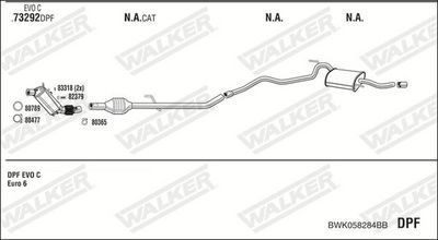 ABGASANLAGE WALKER BWK058284BB