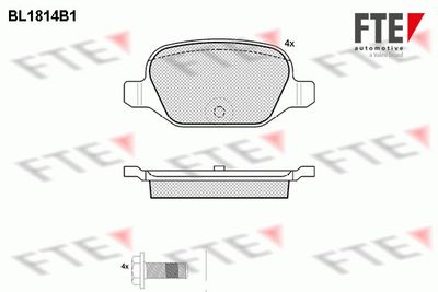 Комплект тормозных колодок, дисковый тормоз FTE 9010392 для CITROËN E-MEHARI