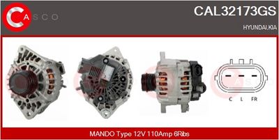 GENERATOR / ALTERNATOR CASCO CAL32173GS