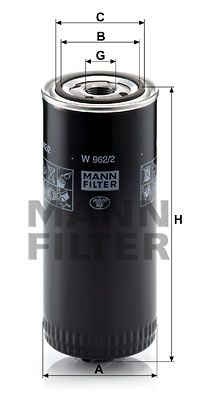 MANN-FILTER Ölfilter (W 962/2)