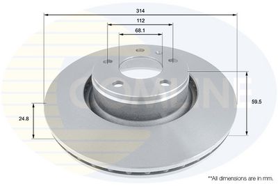 спирачен диск COMLINE ADC1470V
