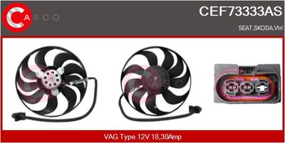VENTILATOR RADIATOR CASCO CEF73333AS