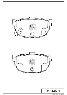 Комплект тормозных колодок, дисковый тормоз MK Kashiyama D1044MH для JAC J5