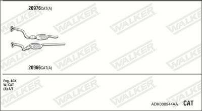 SISTEM DE ESAPAMENT WALKER ADK008944AA