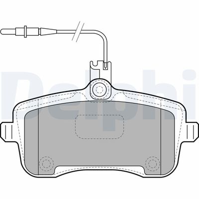 Brake Pad Set, disc brake LP1890