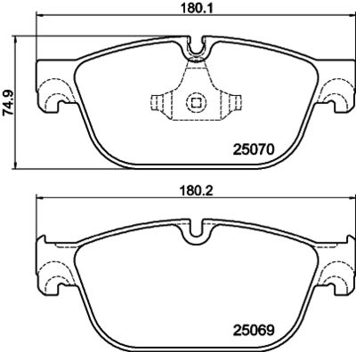 SET PLACUTE FRANA FRANA DISC HELLA 8DB355021141