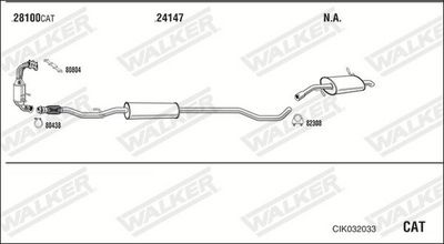 Изпускателна система WALKER CIK032033